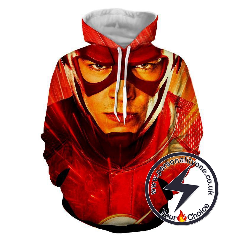 Flash 3D Printed - The Flash Hoodies - Star Lab